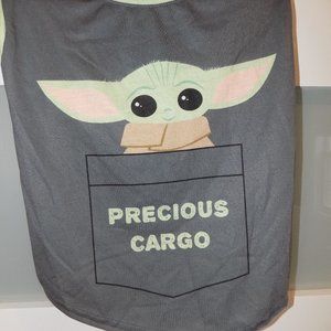 Star Wars The Mandalorian Baby Yoda Precious Cargo Dog Pet T-Shirt Size M NEW